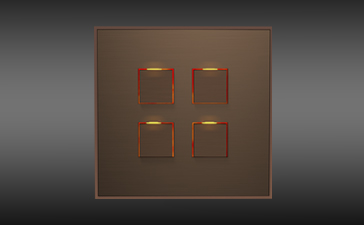 designové vypínače Lithoss Bronze