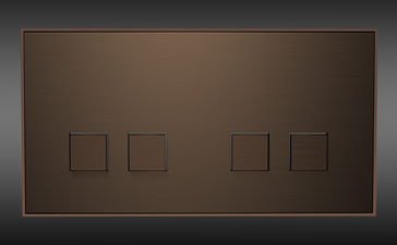 designové vypínače Lithoss Bronze