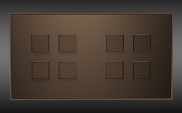 designové vypínače Lithoss Bronze