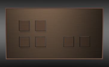 designové vypínače Lithoss Bronze