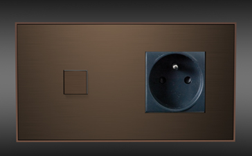 designové vypínače Lithoss Bronze