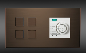 designové vypínače Lithoss Bronze