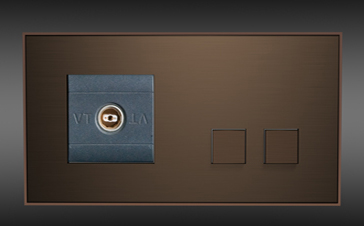 designové vypínače Lithoss Bronze